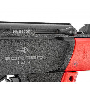 Винтовка пневматическая мультикомпрессионная Borner Flex Shot Multi-Pump, Red кал. 4,5 мм (пластик, 3 Дж)